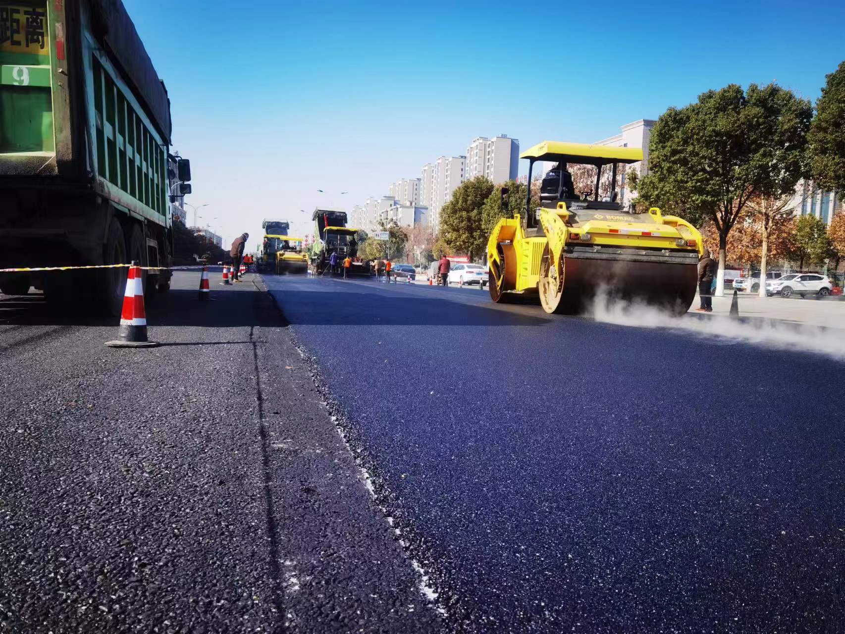 河南永和建設集團羅山縣龍池大道道路改造項目